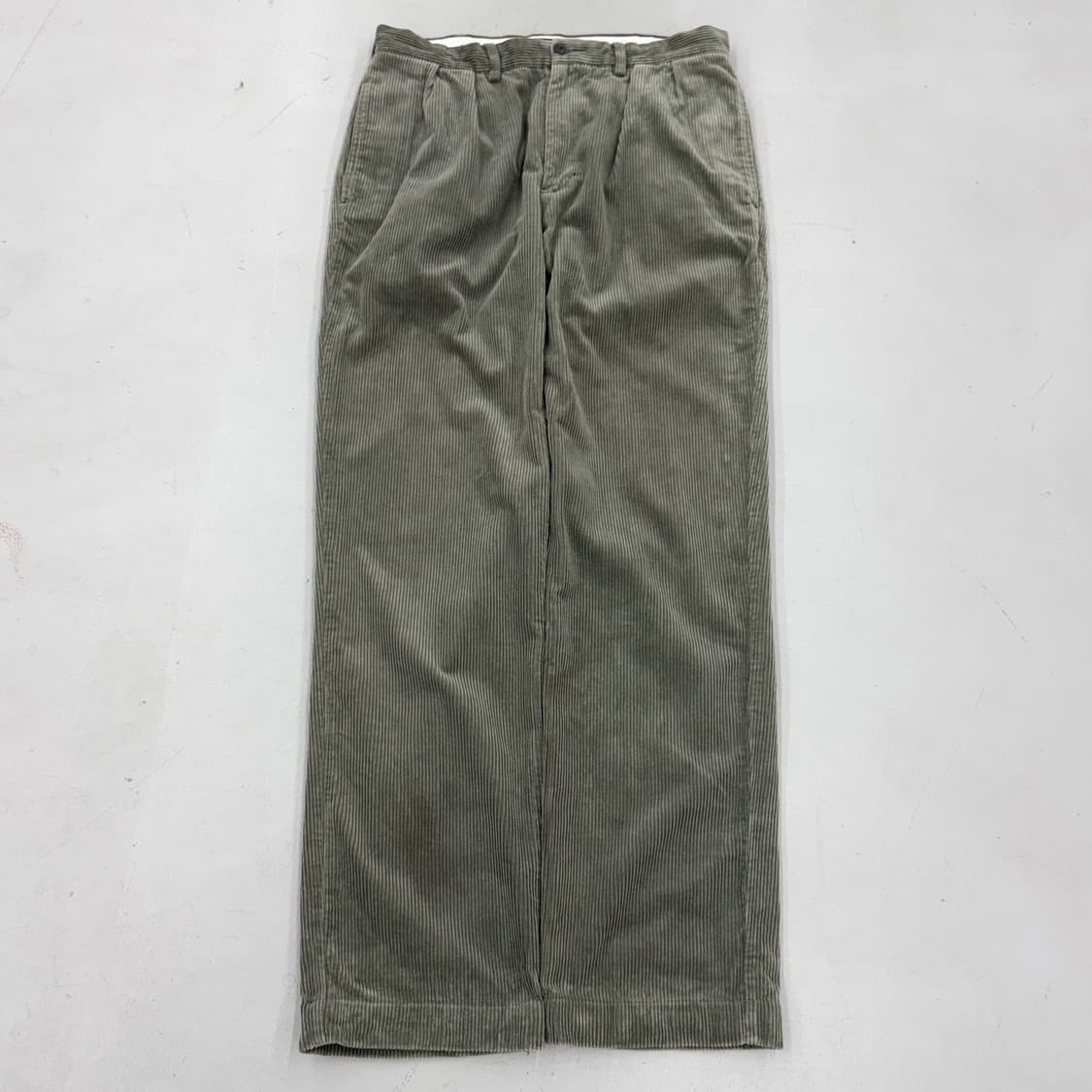 폴로 코듀로이 카키 와이드 코튼 치노팬츠 상품이미지2