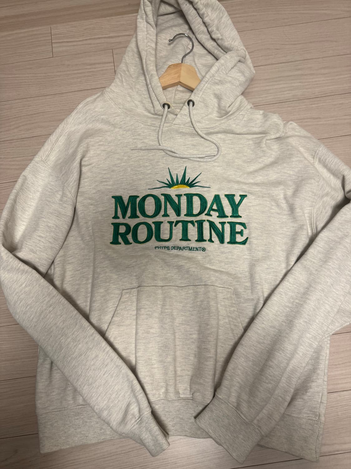피지컬 디파트먼트 오트밀 후드티 상품이미지1
