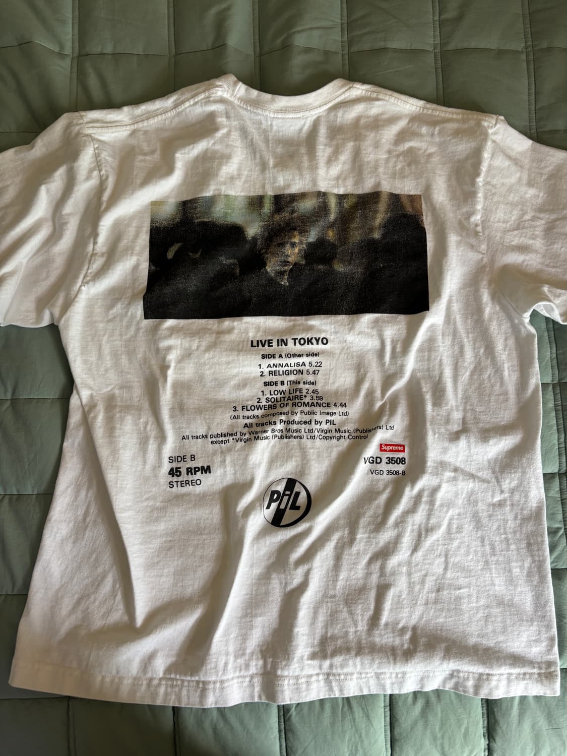 supreme x pil 협업 반팔티셔츠 상품이미지4