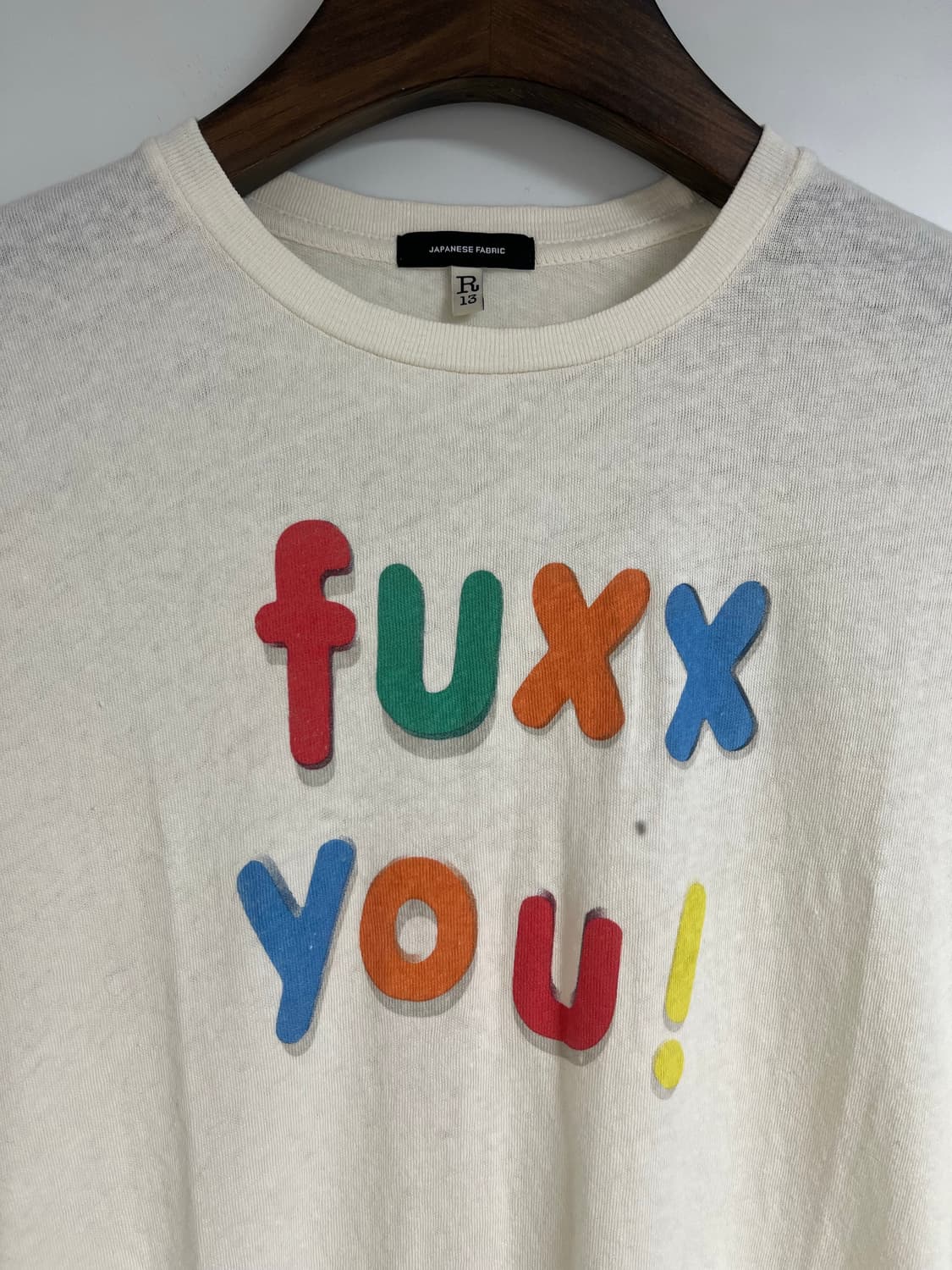 R13 fuck you 티셔츠 XS 상품이미지2