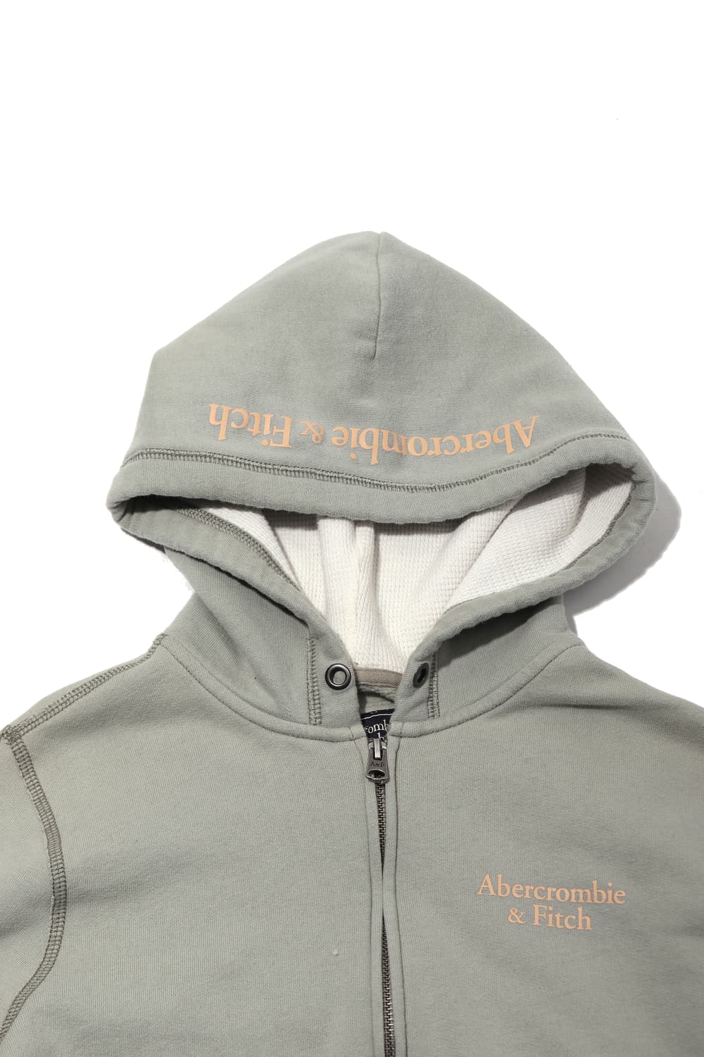 ABERCROMBIE & FITCH 라이트 블루 기모 후드 집업   상품이미지3