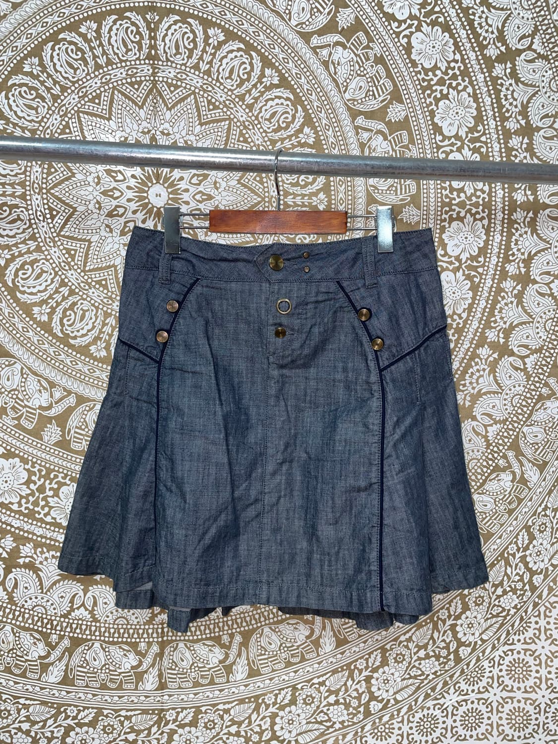 뱅뱅 여성 데님 미디스커트  상품이미지3