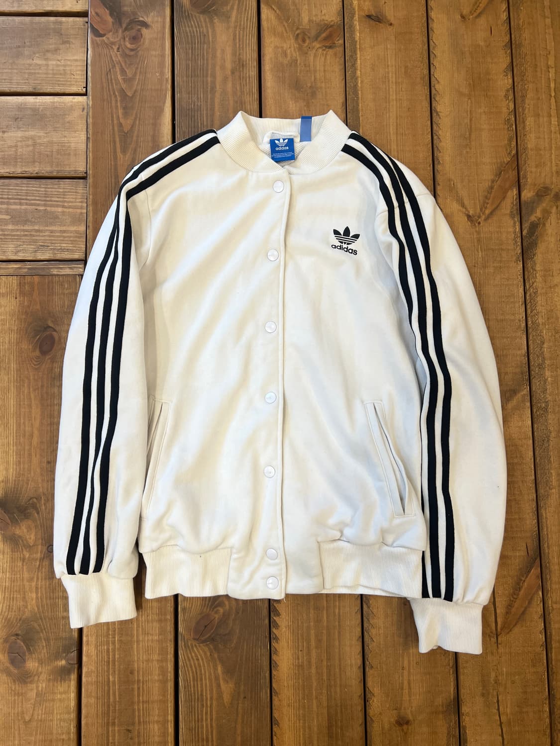아디다스 화이트 파이어버드 베이스볼 자켓 상품이미지5