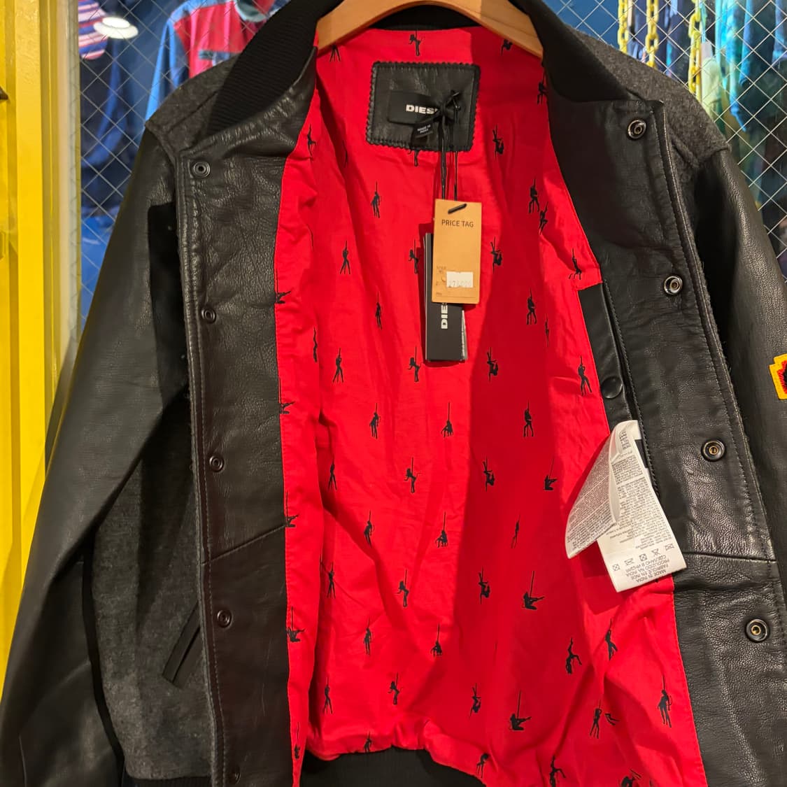 [새상품]diesel 디젤 피닉스 바시티 울 자켓 상품이미지7