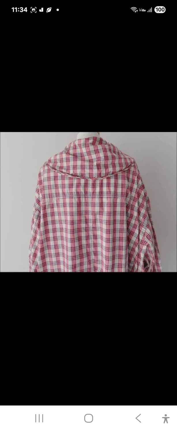 O.Lily 오일릴리 체크 롱 코트 M 상품이미지4