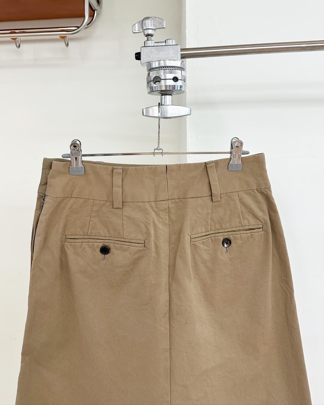 마가렛호웰 브라운 포켓 코튼 미디 스커트 상품이미지6