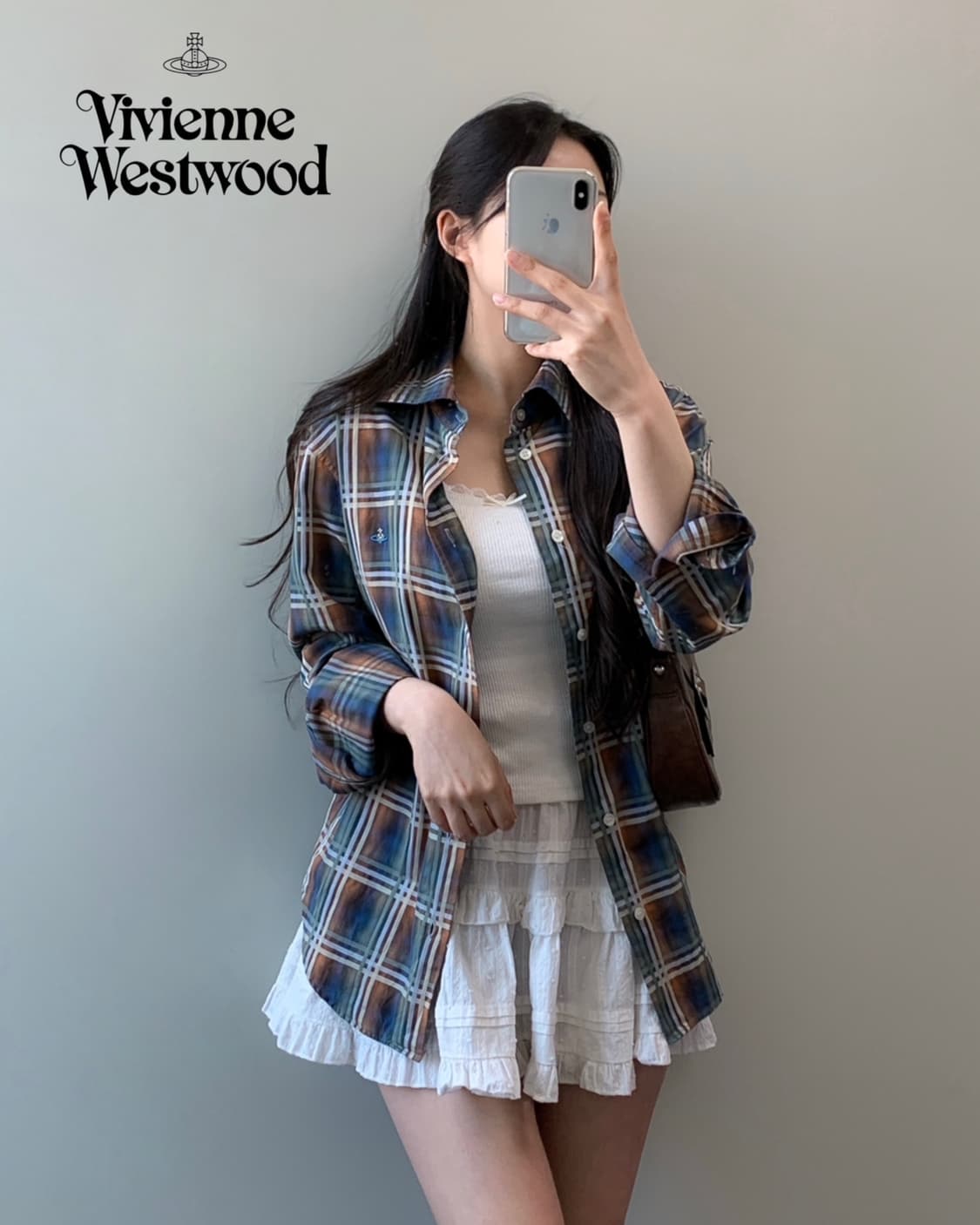 비비안 웨스트우드 체크 셔츠 상품이미지3