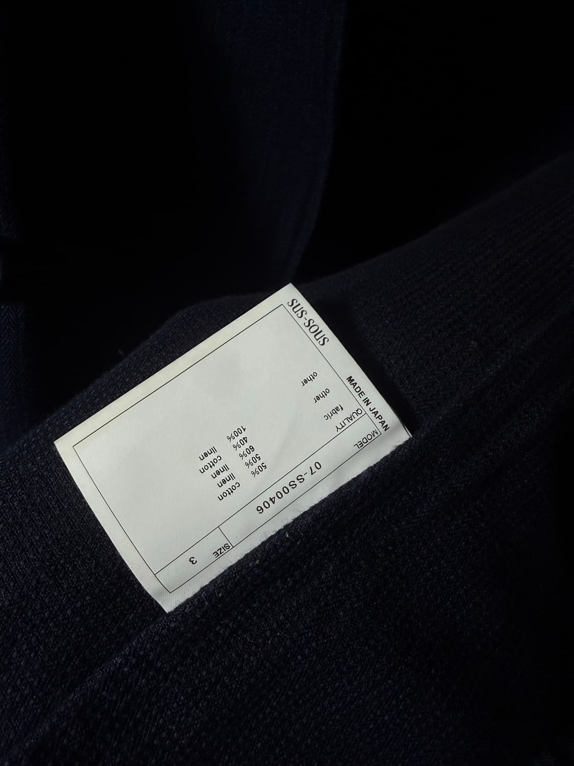 sus-sous Asymmetric Button Jacket   상품이미지8