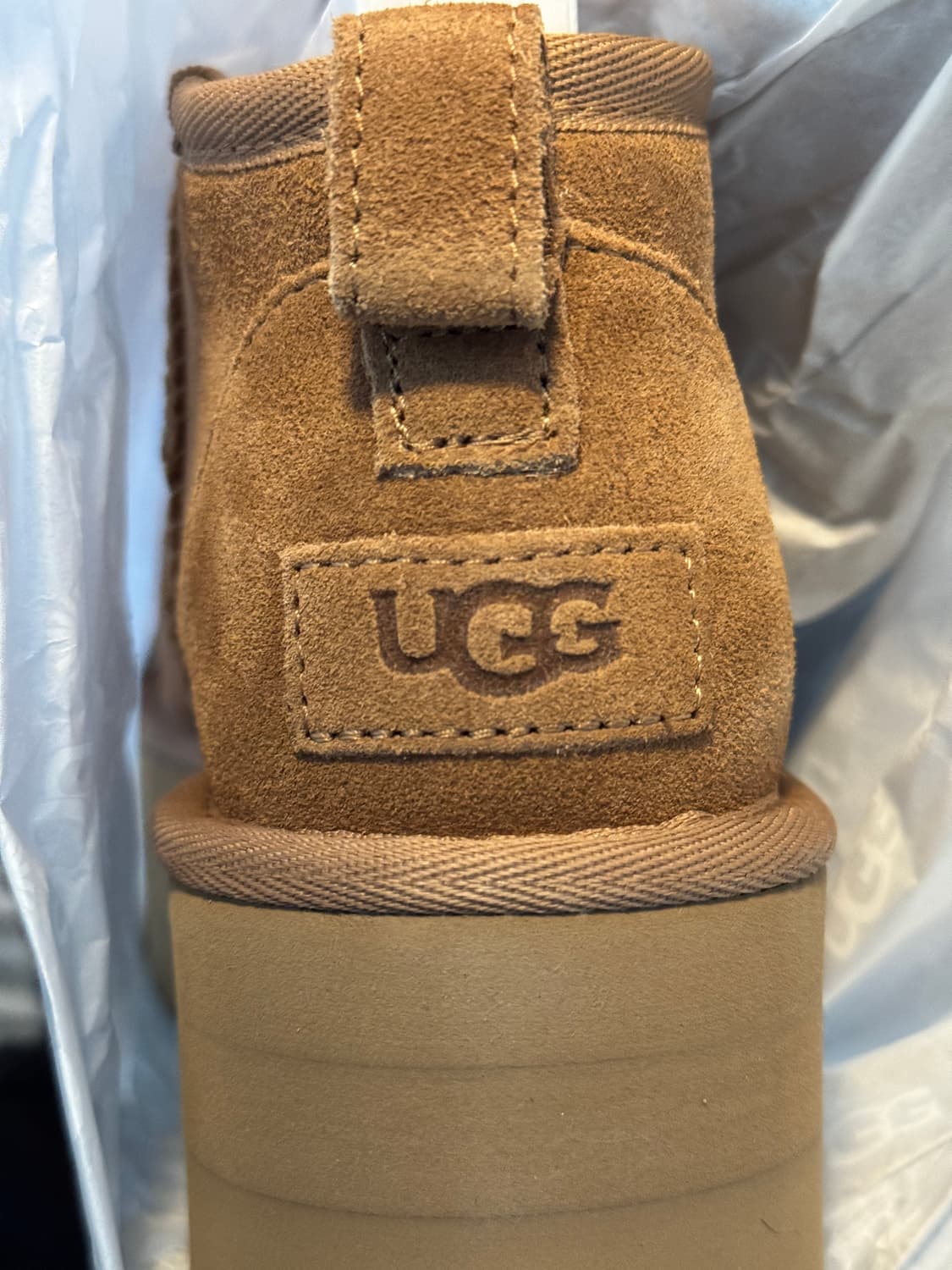 (새상품)어그 스웨이드 레더 플랫폼 부츠 220 상품이미지4