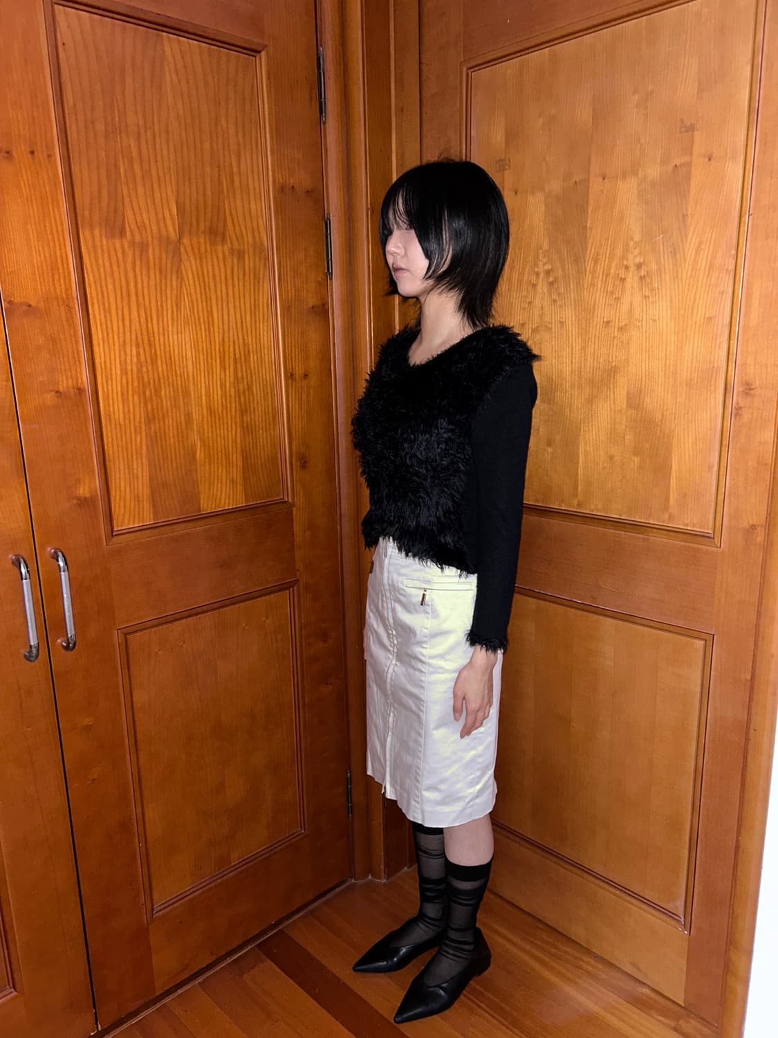 Rough Black Fur Knit 상품이미지2