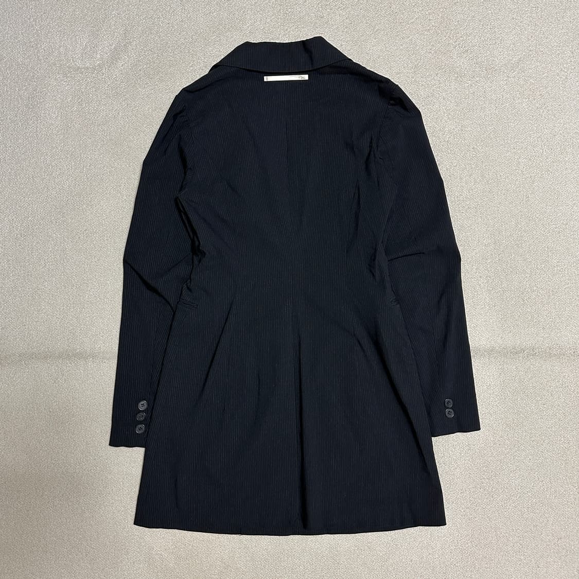 오브제 스트라이프 롱 자켓 상품이미지3