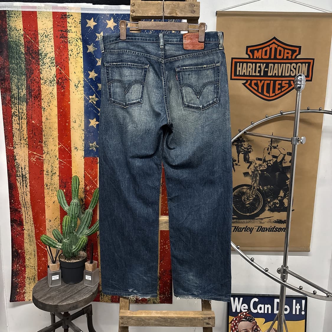 00s 리바이스 503 재팬라인 헤비워싱 데님팬츠 다크인디고 N1197 상품이미지2