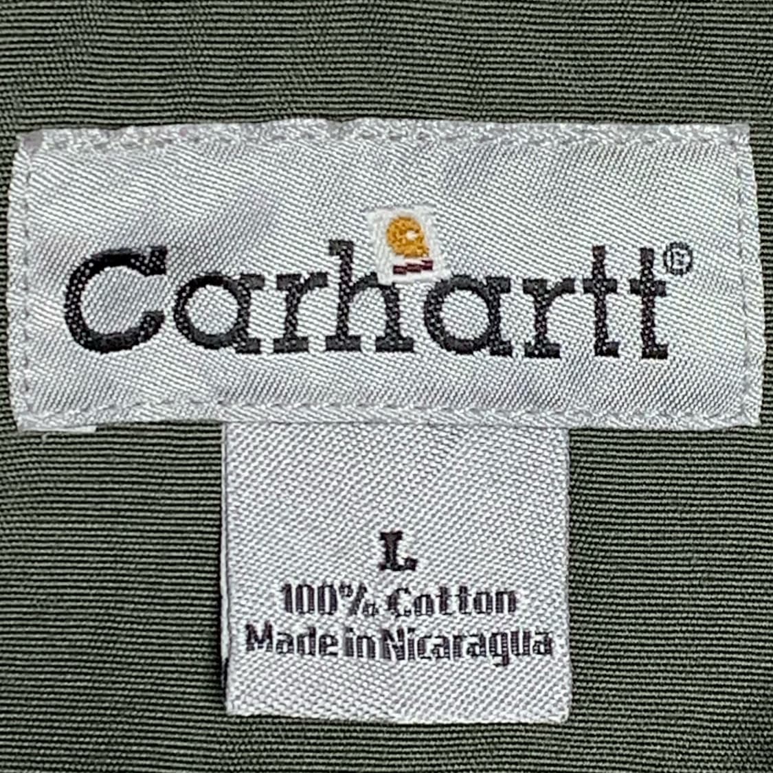 [L] 칼하트 워크셔츠 카키 상품이미지4