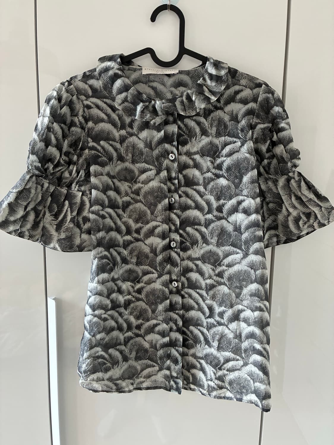 스텔라 매카트니 프린트 플레어 소매 블라우스 IT38 상품이미지1