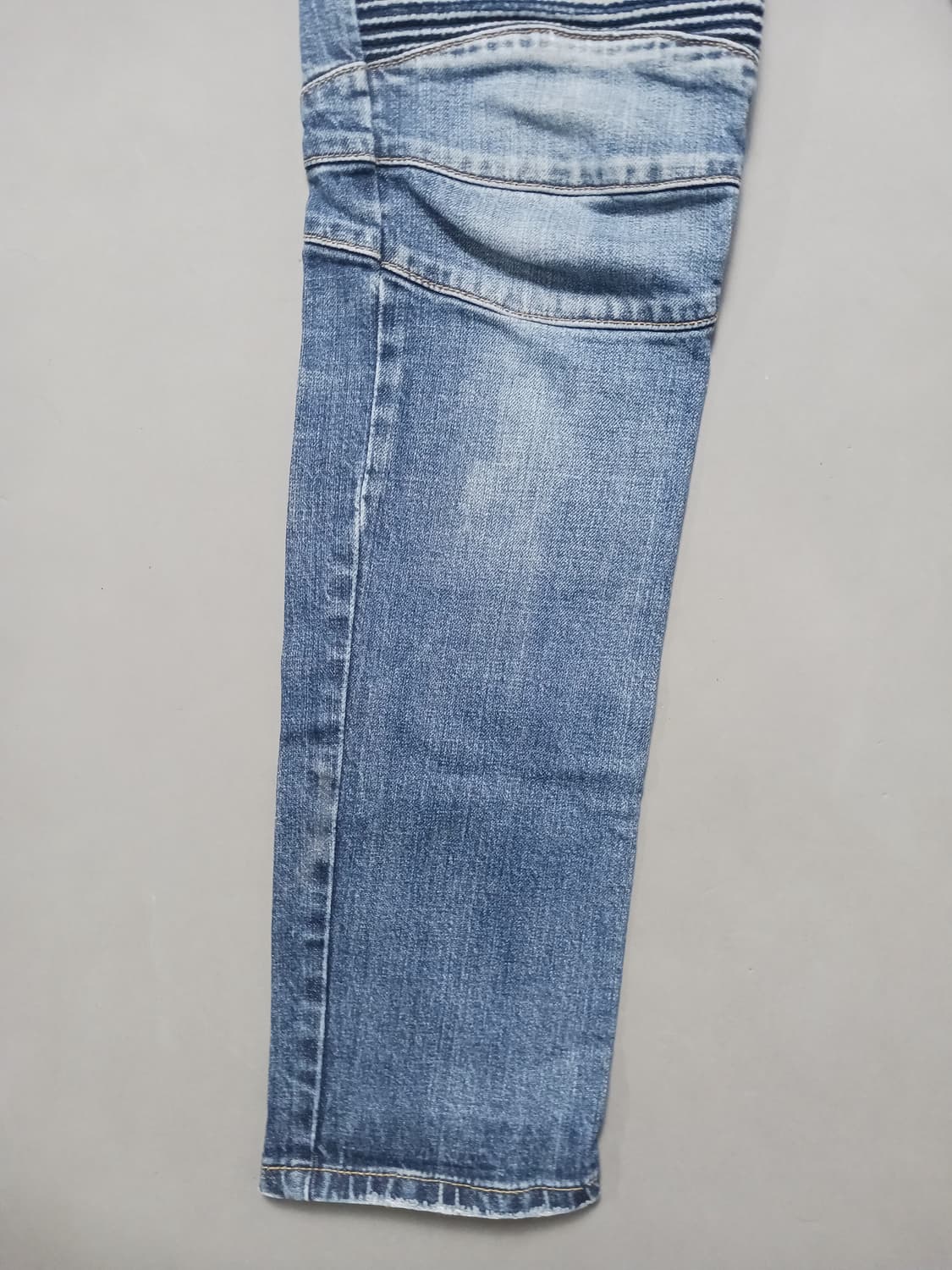 [33] 발망 스티치덧댐 바이커진 청바지 상품이미지3