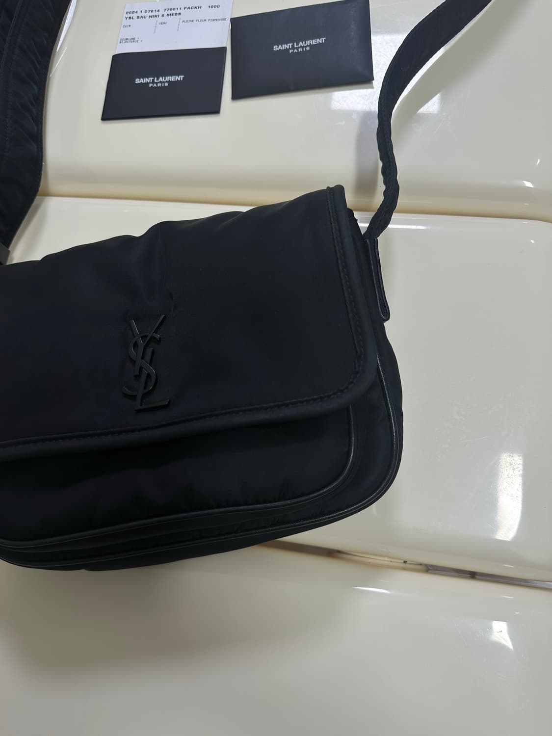 [SA 정품] 생로랑 니키백 메신저 블랙 스몰 상품이미지3