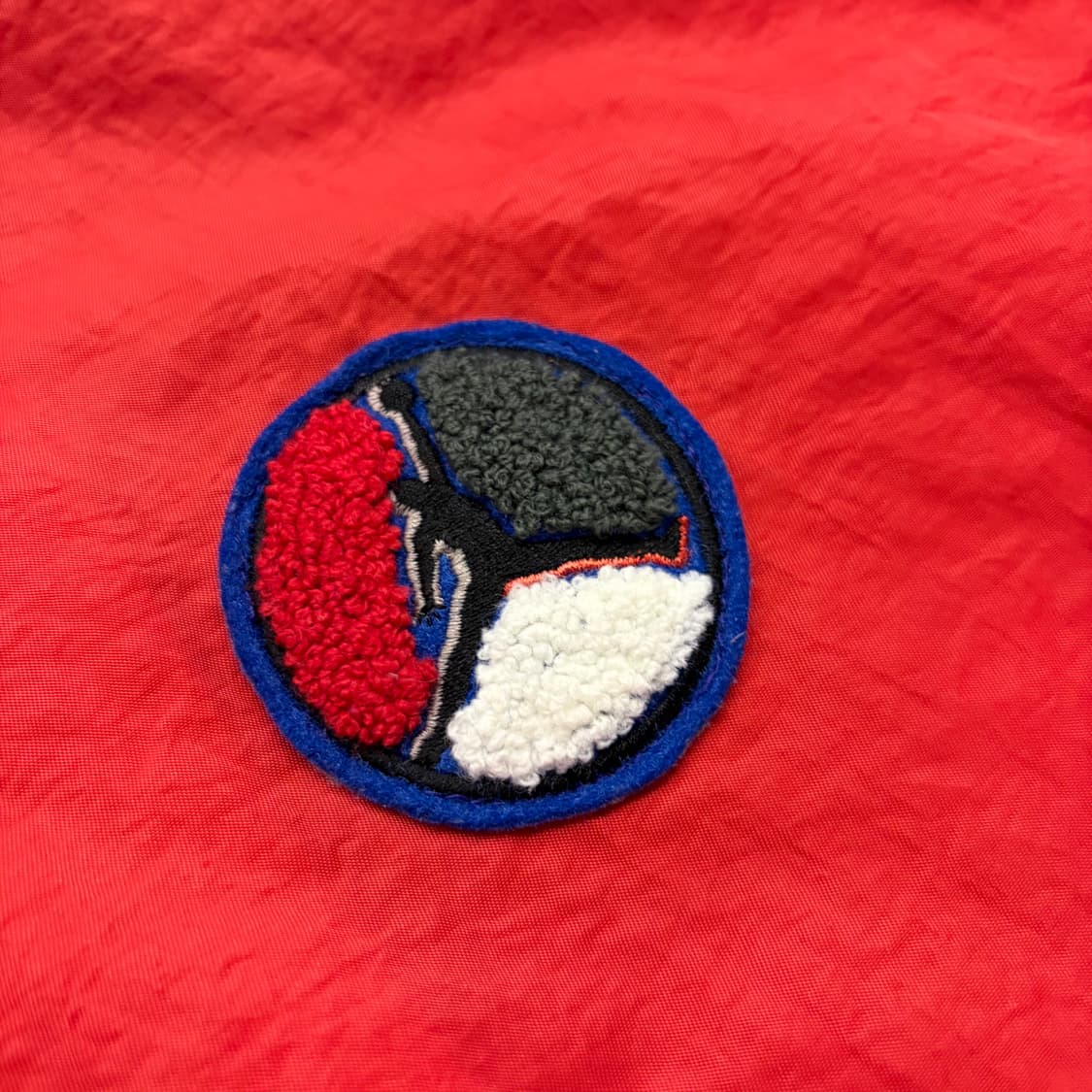 90s 나이키 조던 바람막이 후드 자켓 레드/블랙/화이트 C449 상품이미지4