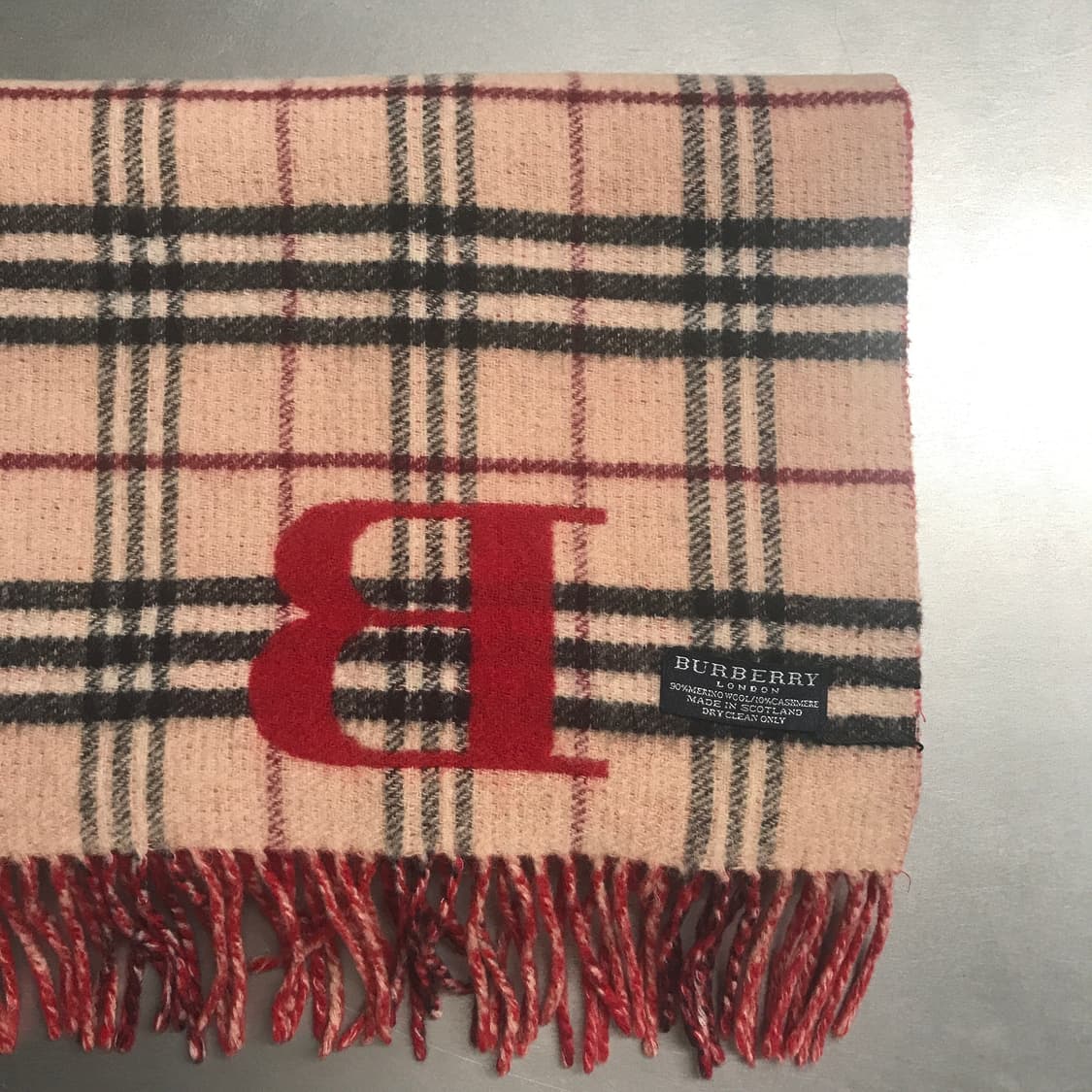 버버리 정품 울/캐시미어 혼방 머플러 상품이미지2