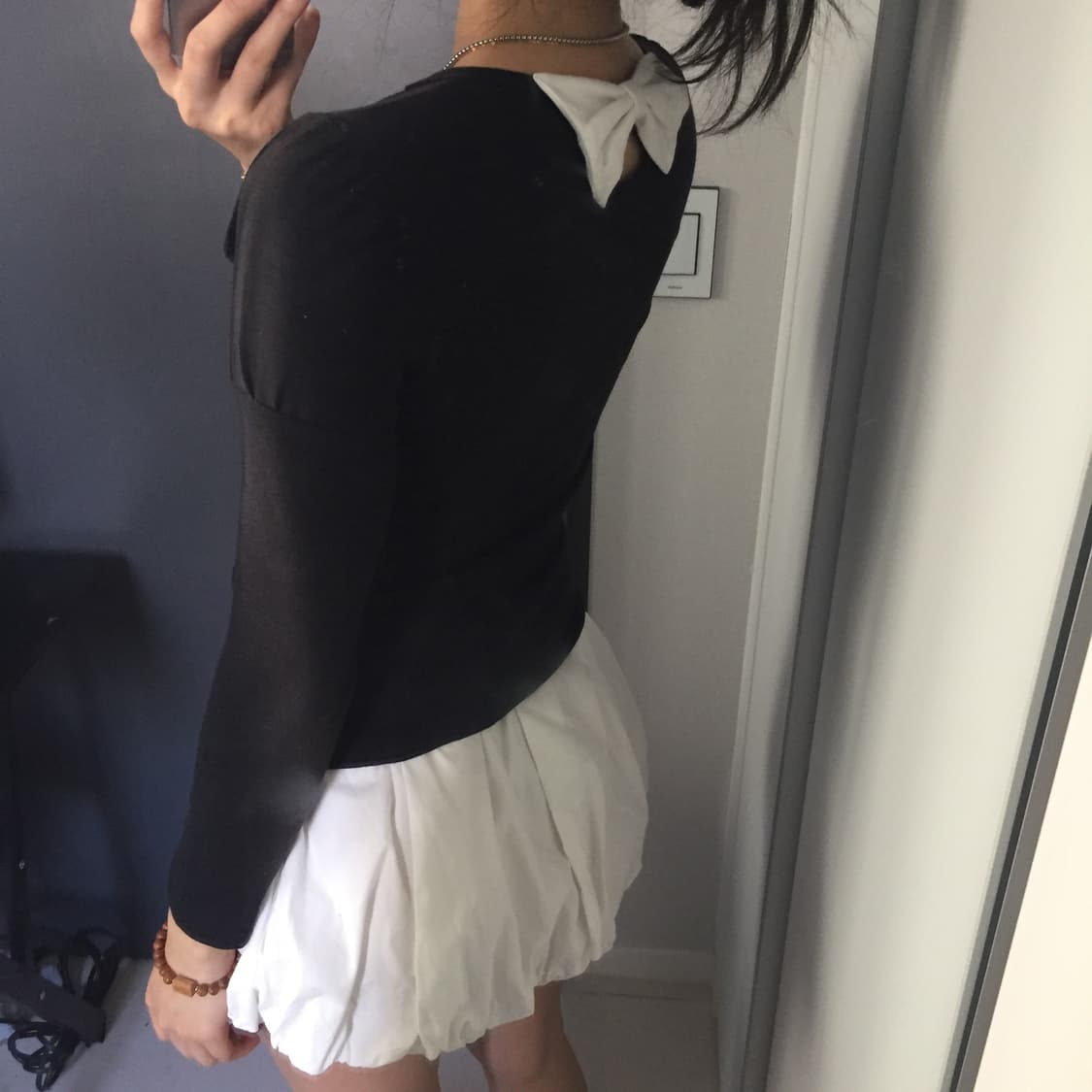 Bee des bee 히메갸루 리본 퍼프 베이직 티셔츠 상품이미지1