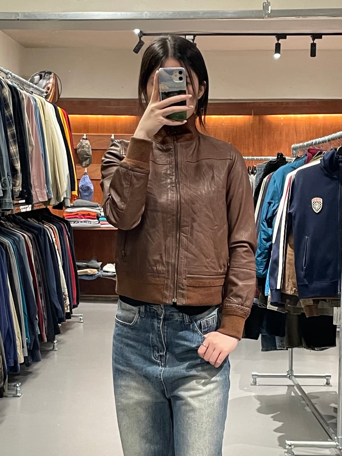 빈티지 레더 자켓   상품이미지2