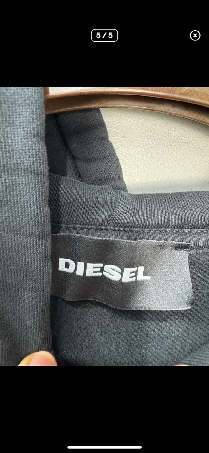 디젤 진 후드디브로고 아플리케 후드티 H907 상품이미지5