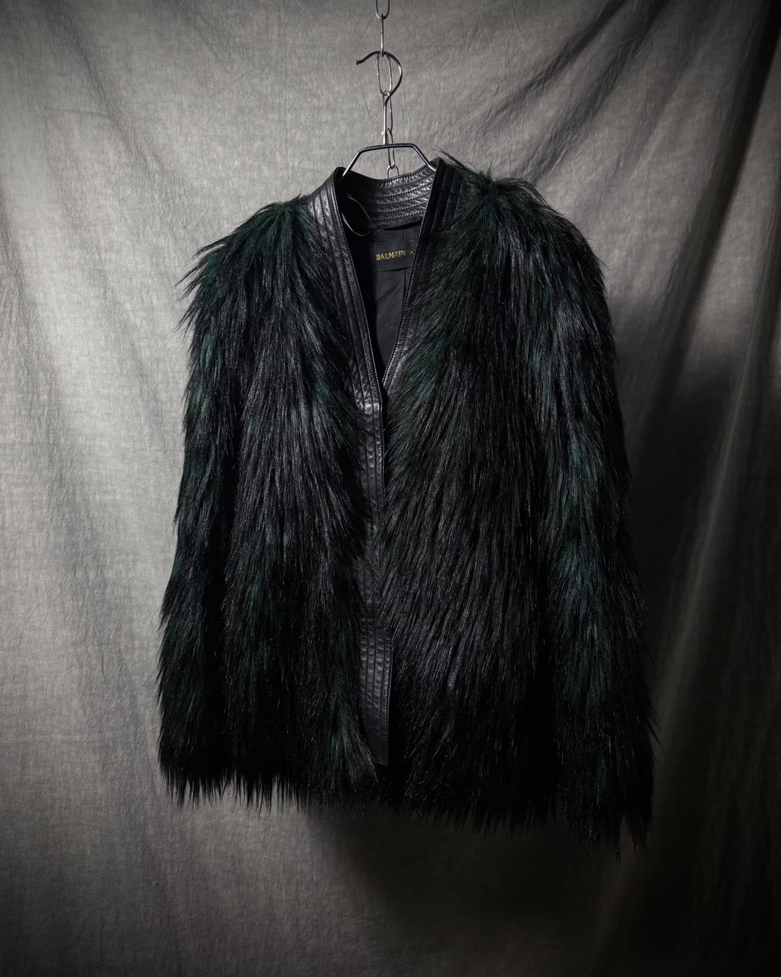 Balmain x H&M Fur Leather Jacket 상품이미지1