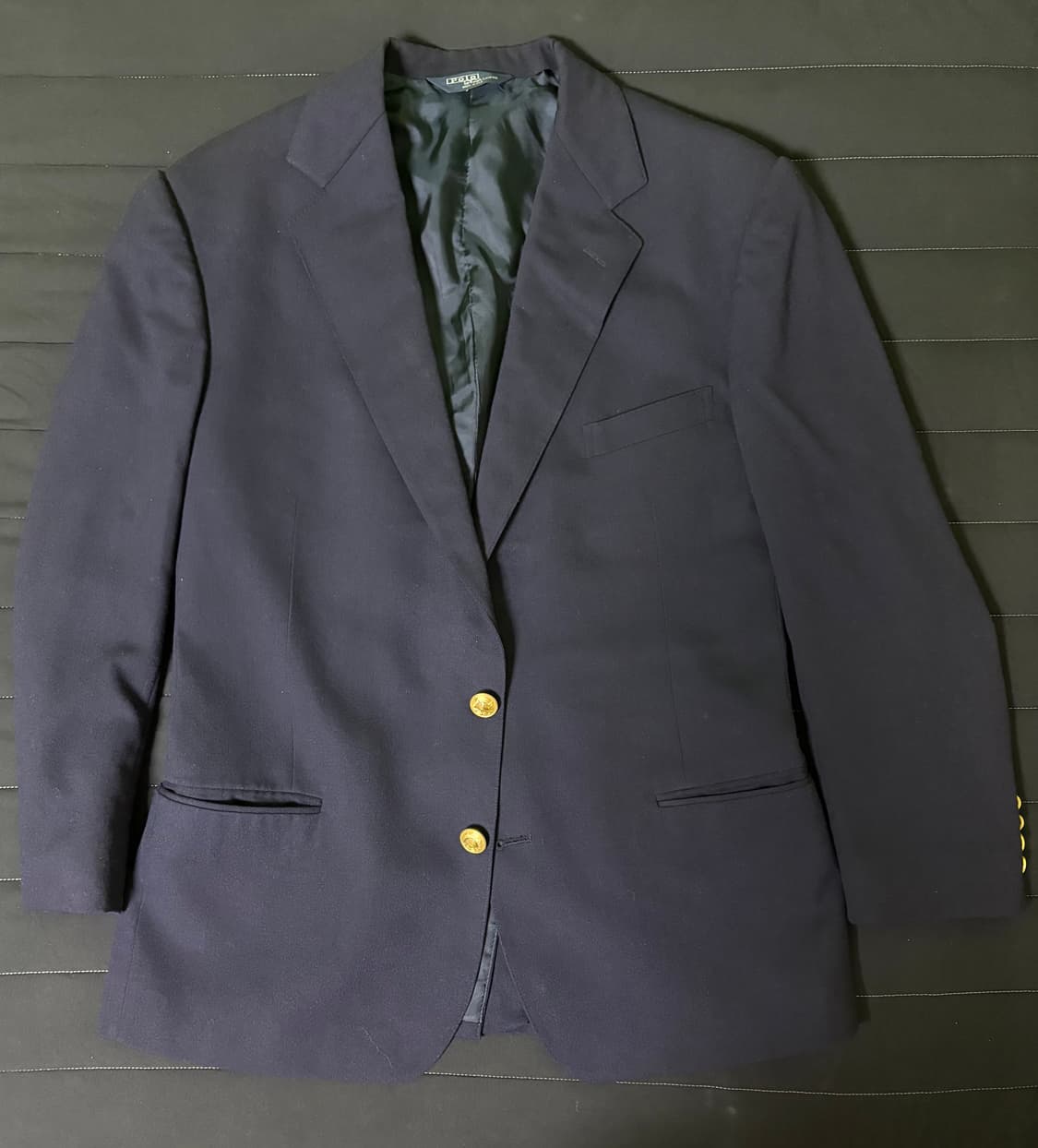폴로 랄프로렌 금장 네이비 블레이저 made in usa 상품이미지1