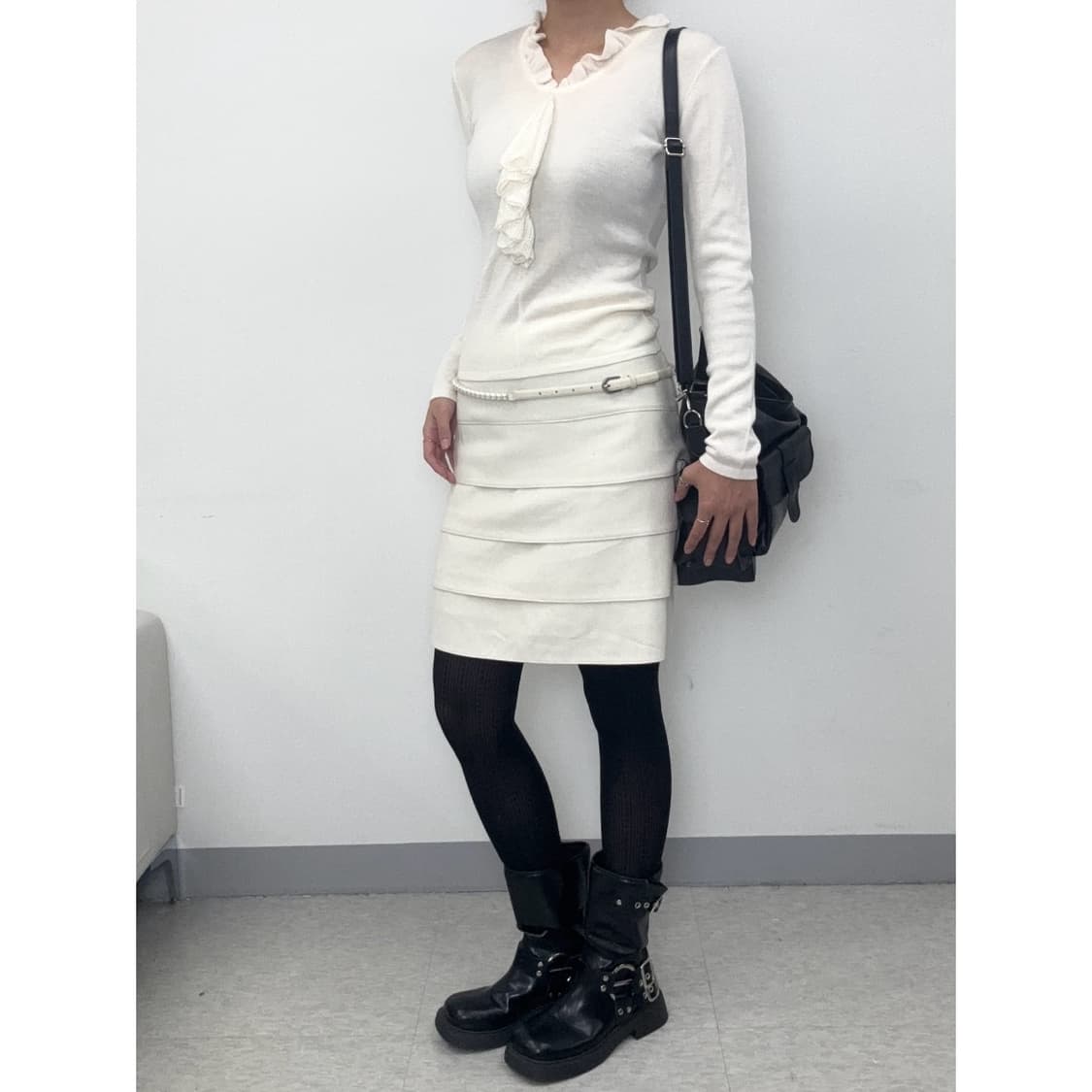 빈티지 아이보리 롱슬리브 니트 상품이미지2