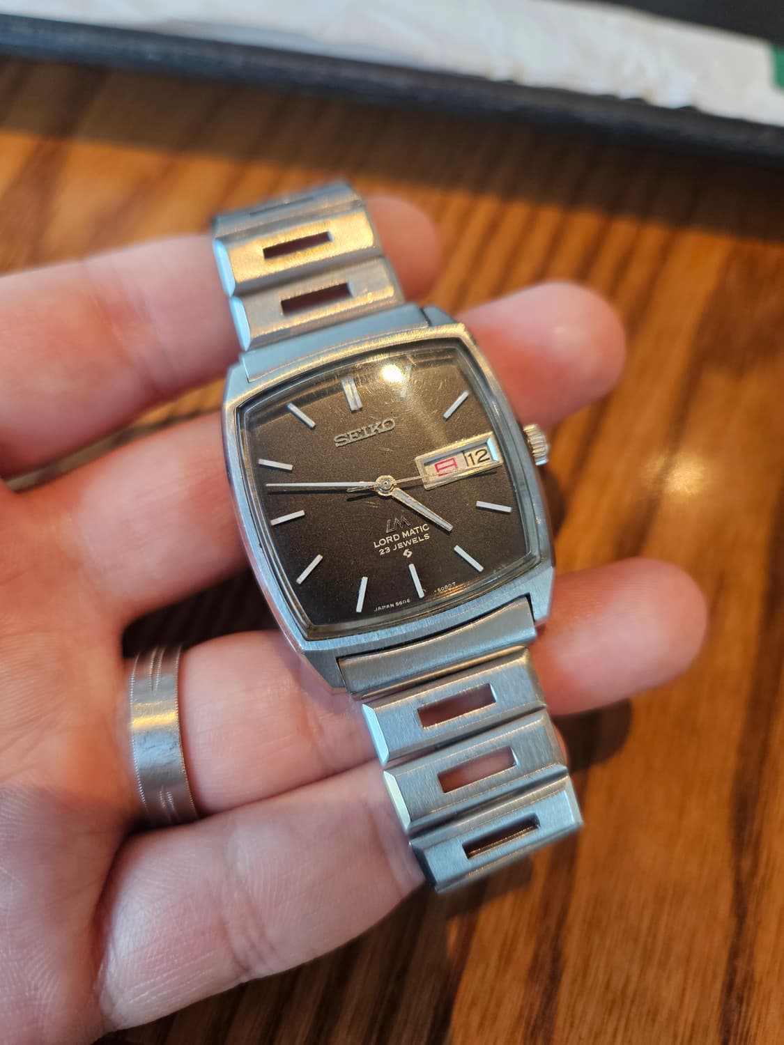 1977s 세이코 로드매틱(LM) 블랙블루 초희귀 빈티지 시계 상품이미지2