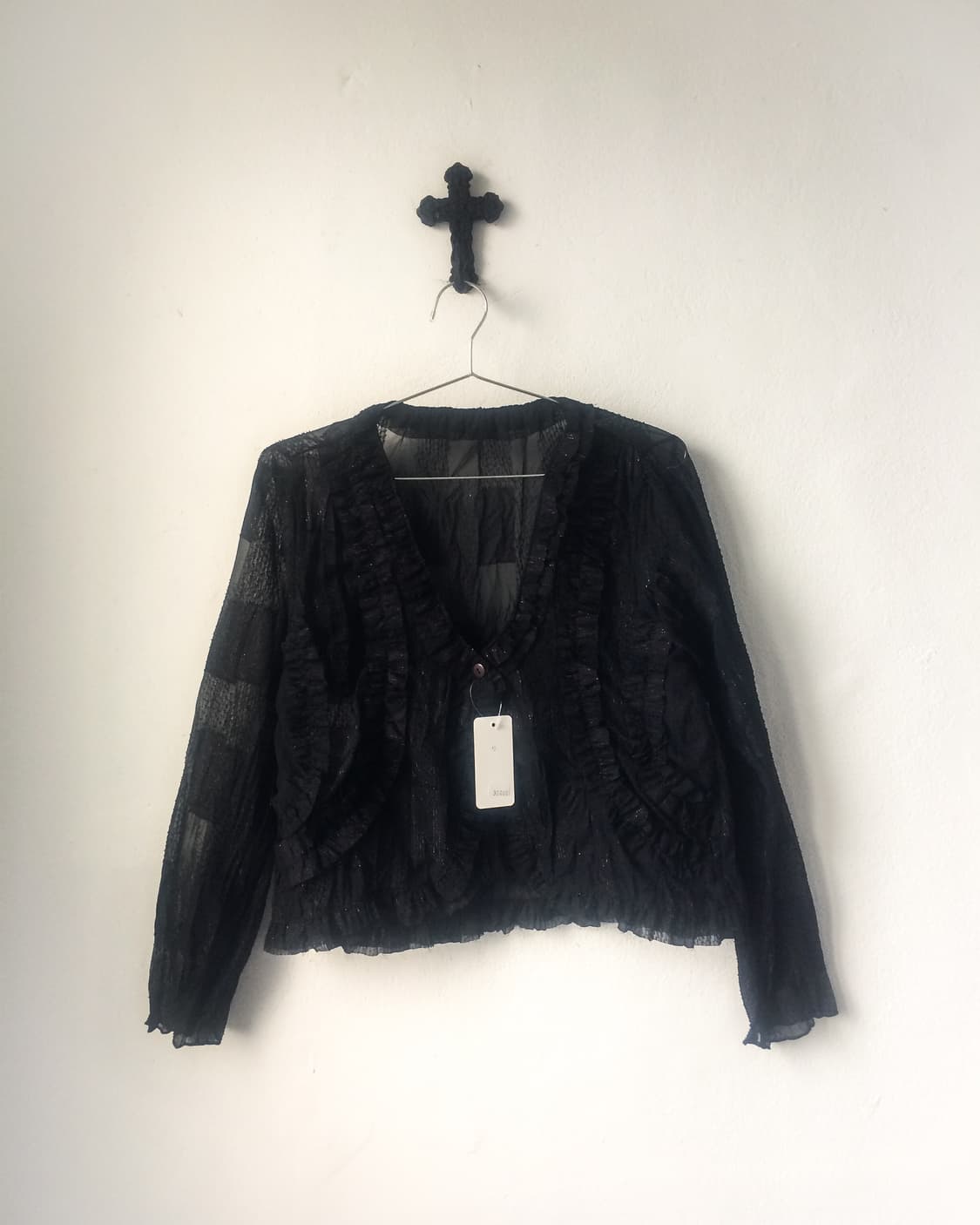 Glitter point see through jacket 상품이미지2