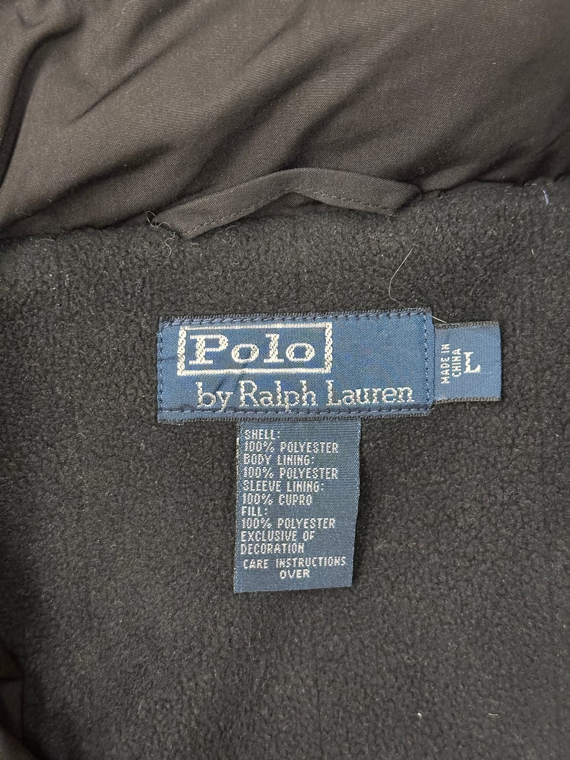 폴로 랄프로렌 마이크로파이버 자켓 블랙 L 상품이미지3