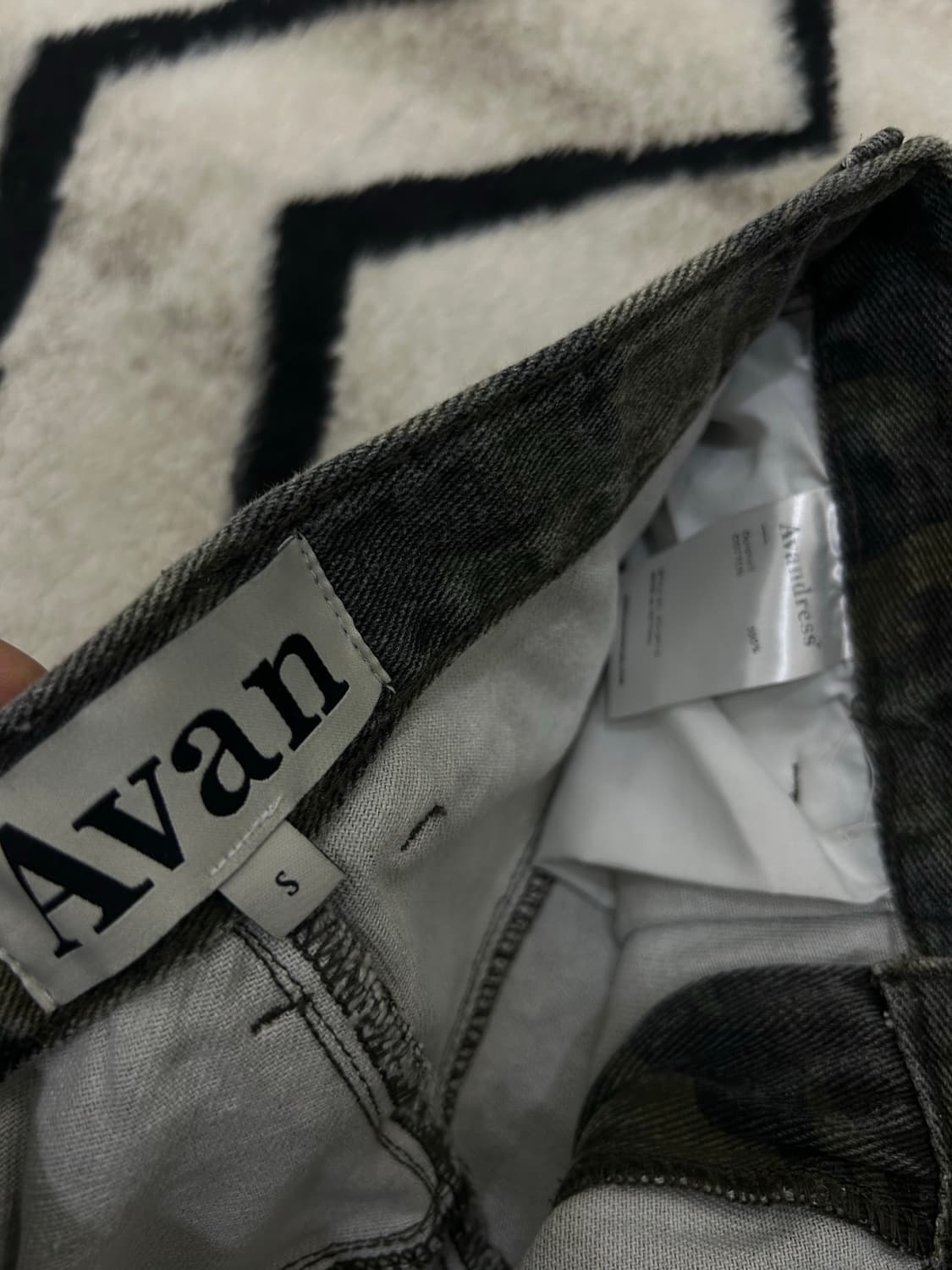 [S]어반드레스 와이드 카모 데님팬츠 상품이미지4