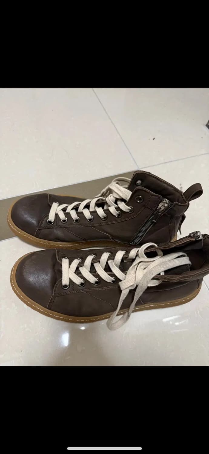 골멧 golemeth 홀스레더 미드 다크초코 280~285 상품이미지2