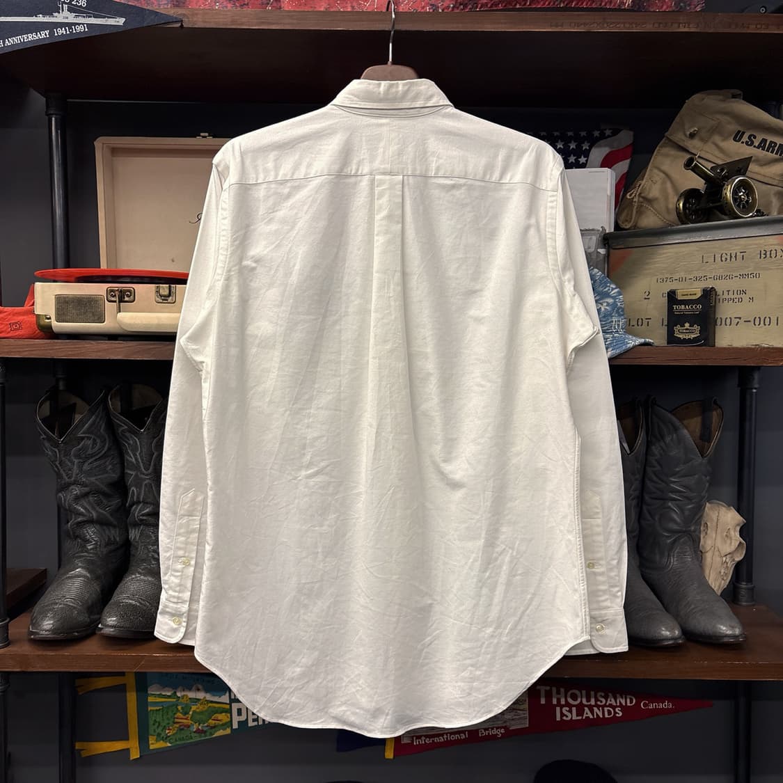 90s 폴로 랄프로렌 USGA 오피셜 엠브로이드 옥스포드 셔츠 N1092 상품이미지2