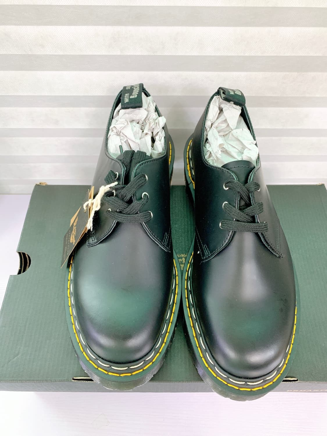 (새상품)닥터마틴X릭오웬스 남성 블랙 레이스업 더비슈즈 상품이미지2