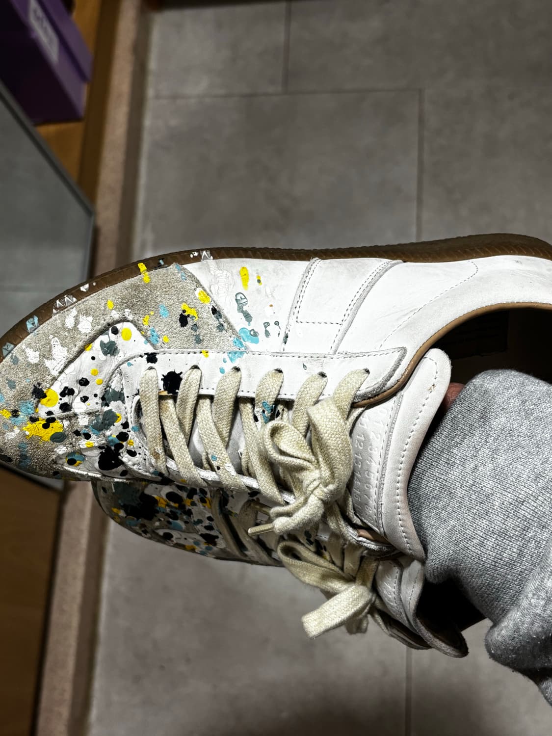 메종 마르지엘라 스니커즈 페인팅 37.5 상품이미지5