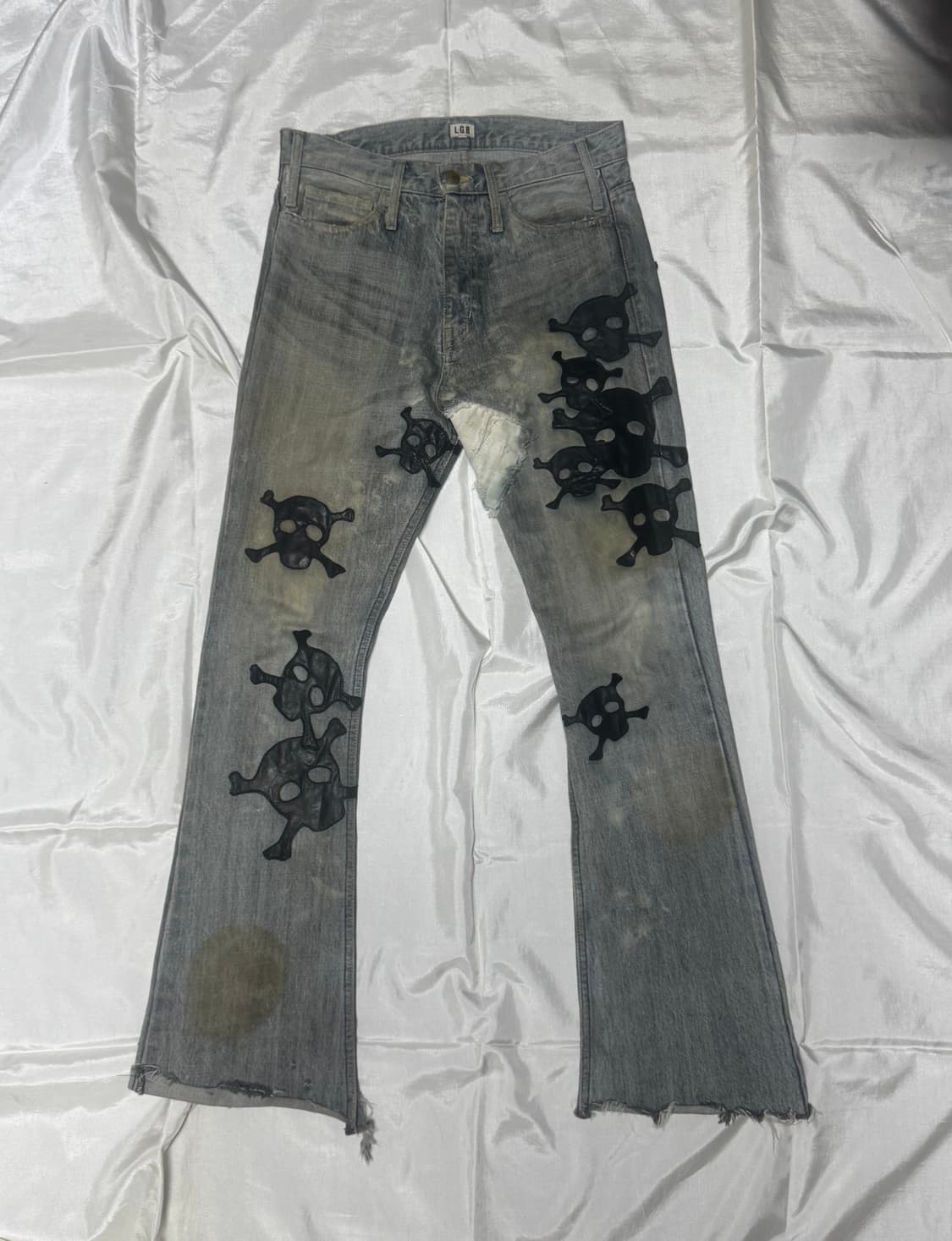 LGB Crazy Wolf Skull Patch Jeans 상품이미지1
