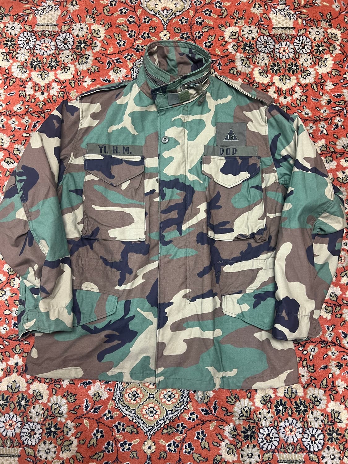 90s U.S. Army OG M65 우드랜드 필드자켓 M-S 상품이미지1