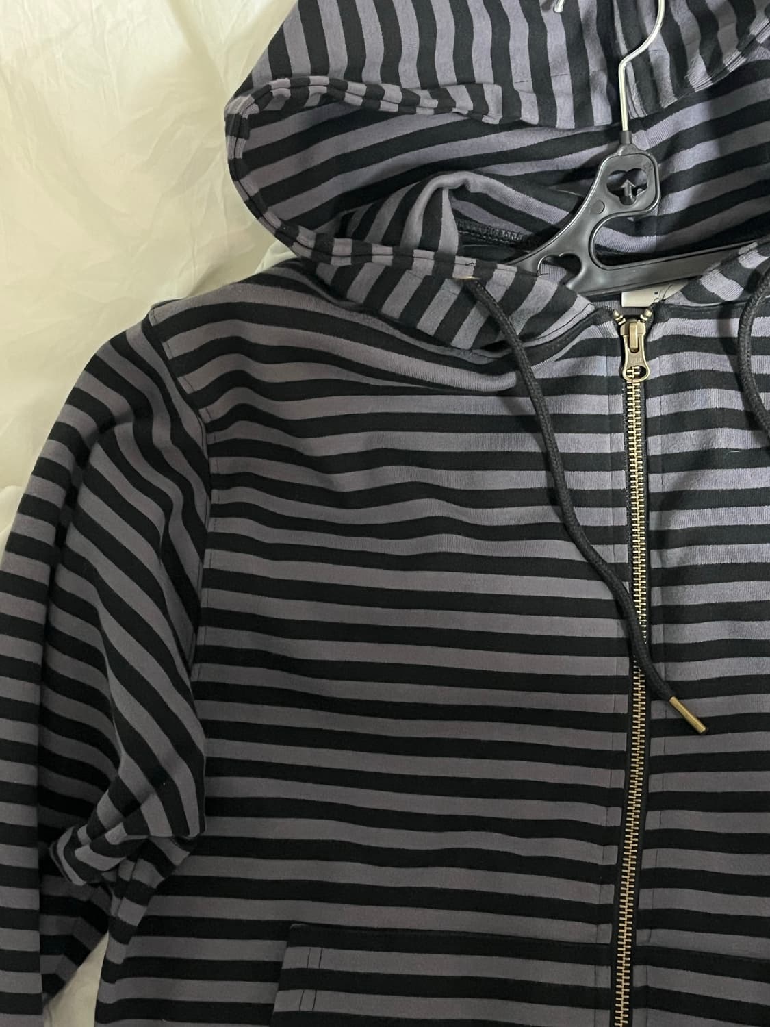 더콜디스트모먼트 스트라이프 후드집업 M 상품이미지2