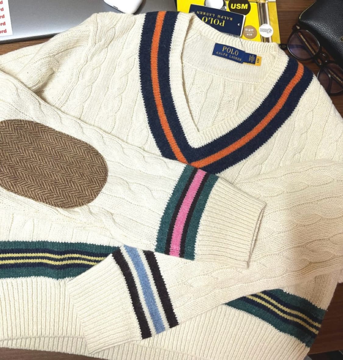 (새상품) 폴로 22fw 크리켓 니트스웨터 상품이미지1