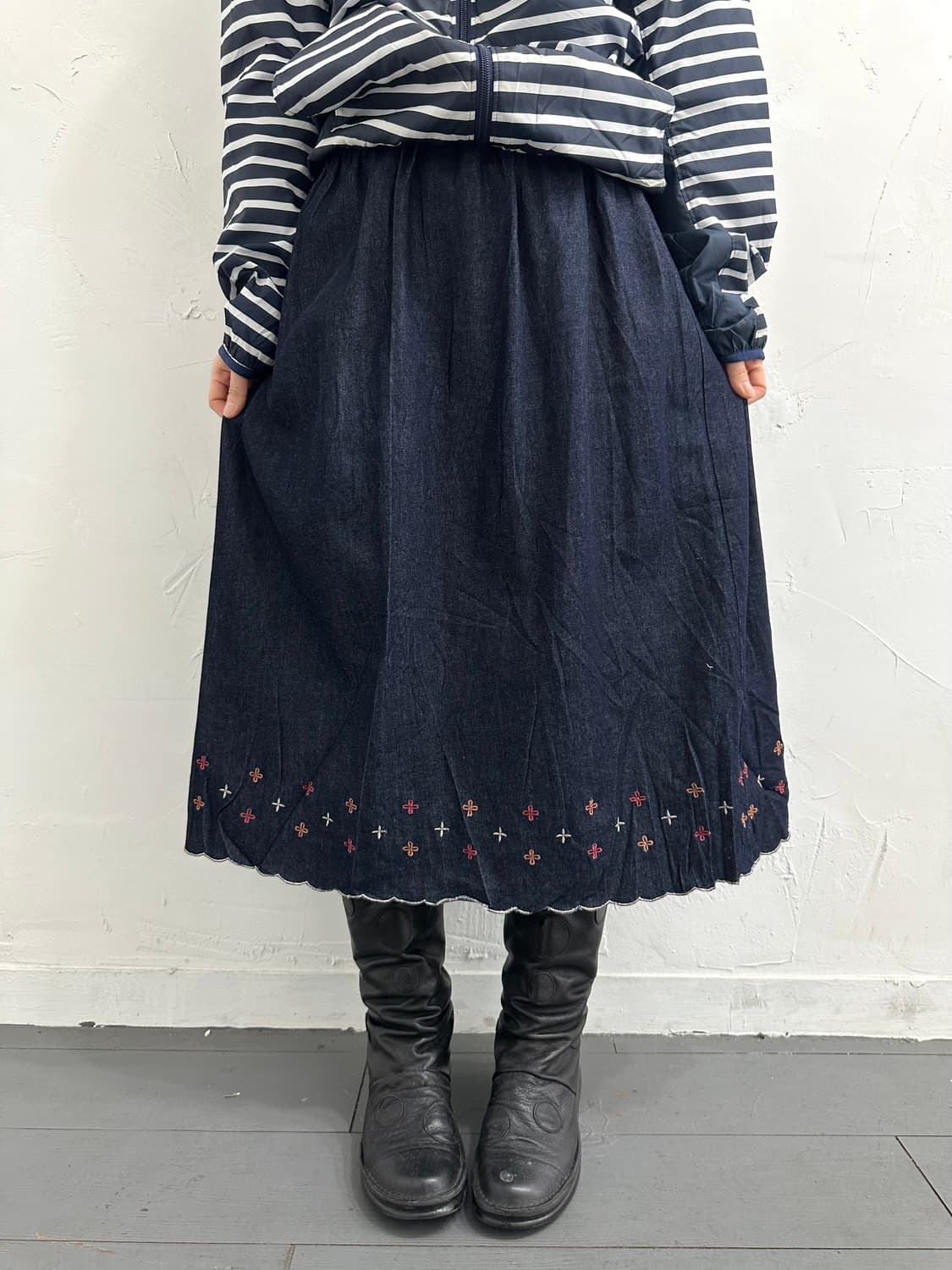 denim skirt 상품이미지1