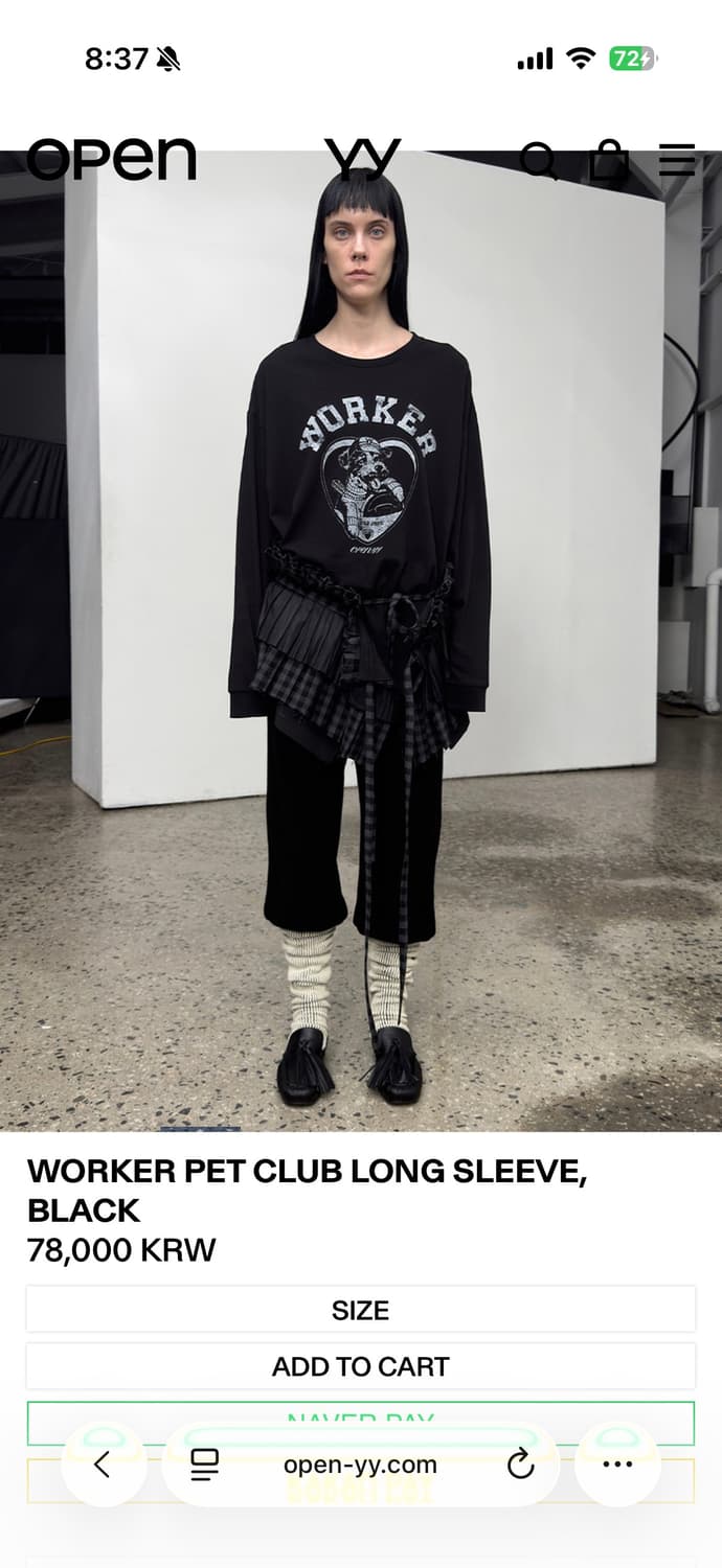OPENYY 오픈와이와이 롱슬리브 블랙 상품이미지2