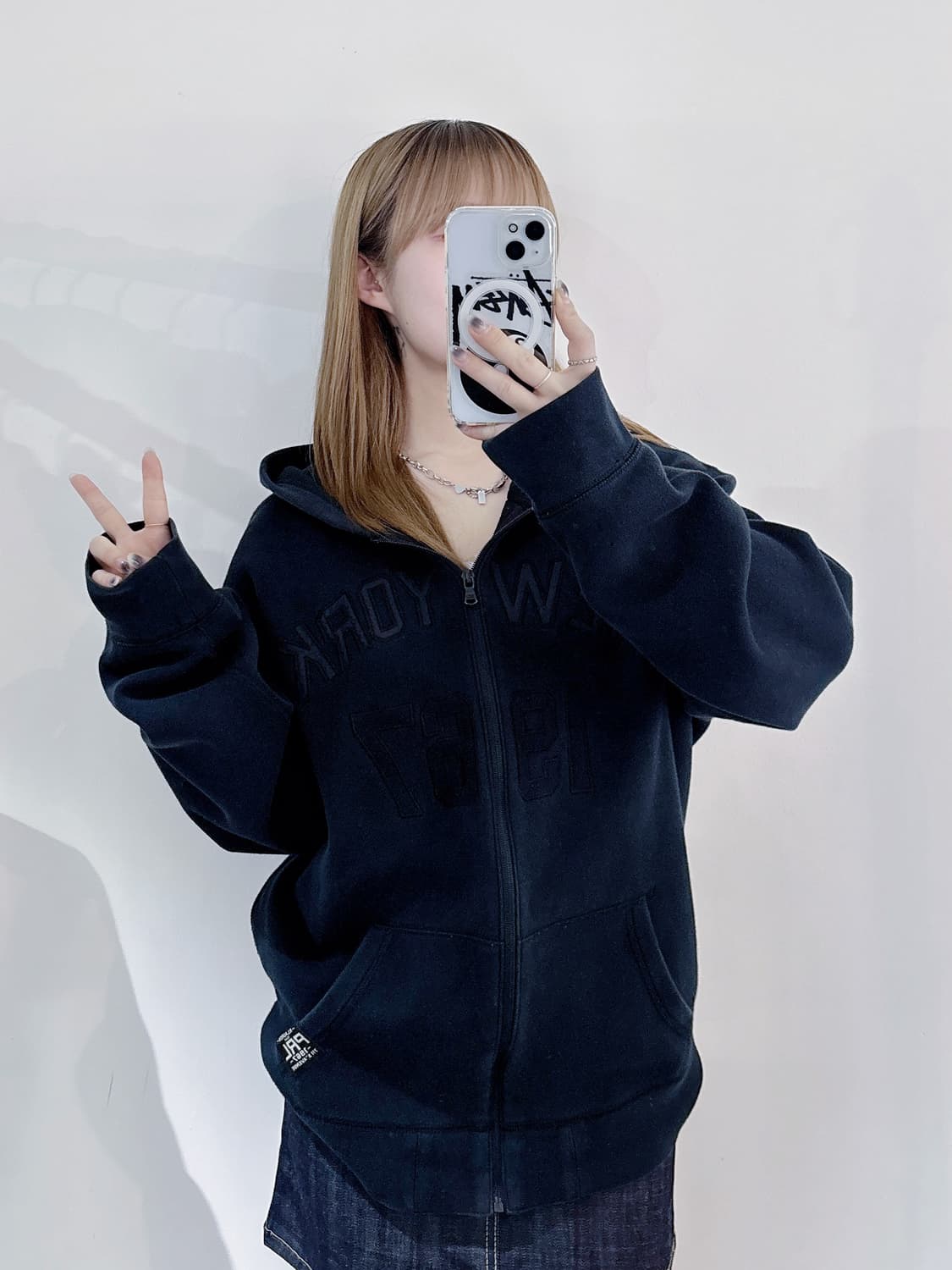 폴로랄프로렌 블랙 뉴욕 후드집업 상품이미지1