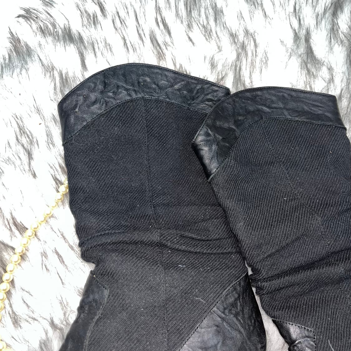 빈티지 고딕 레더 베이스 부츠 상품이미지3