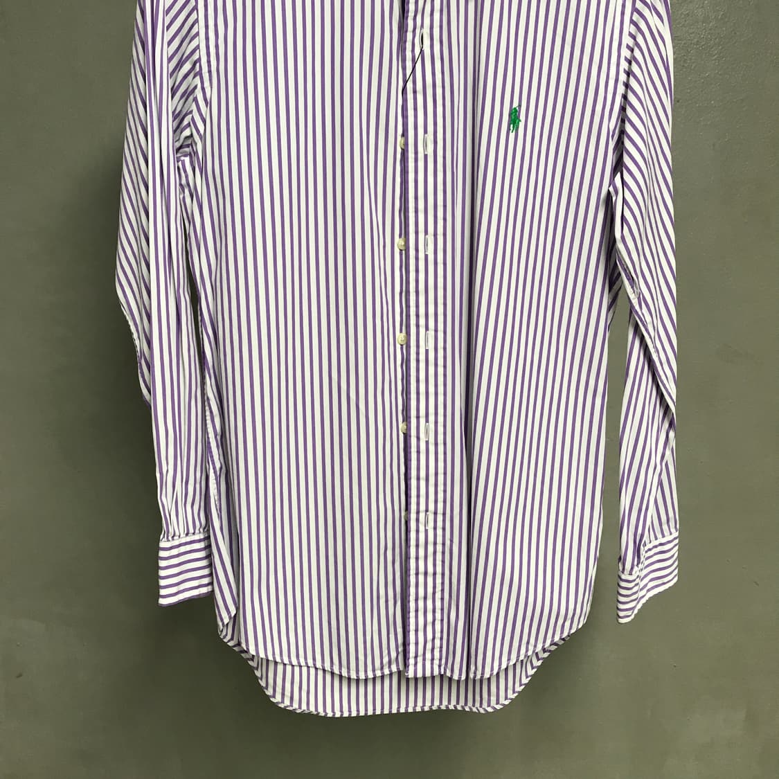폴로 랄프로렌 스트라이프 셔츠 퍼플 S 상품이미지3