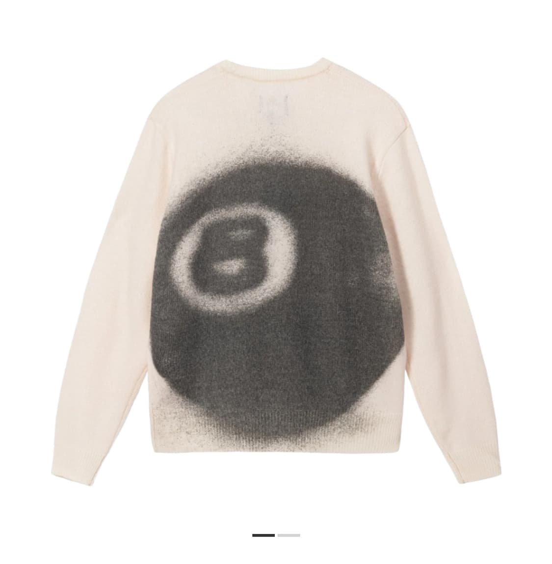 스투시 8볼 니트 M 스프레이 아이보리 상품이미지1