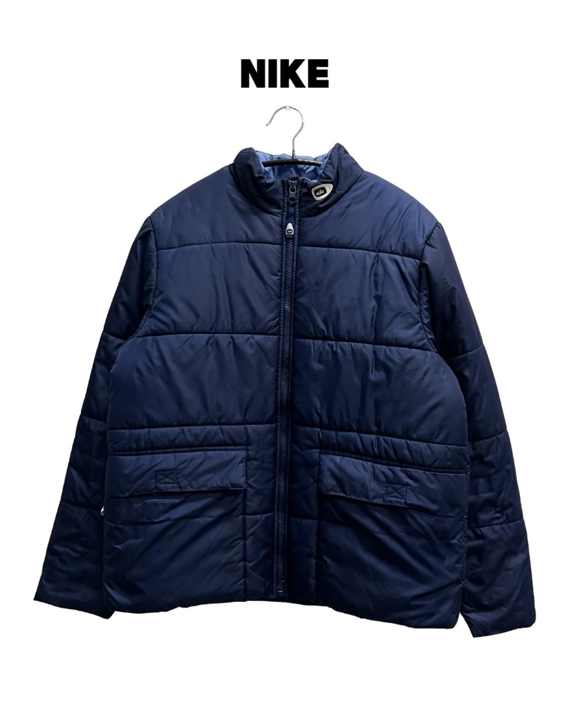 (L) 나이키 올드스쿨 솜 패딩 자켓 네이비 상품이미지1