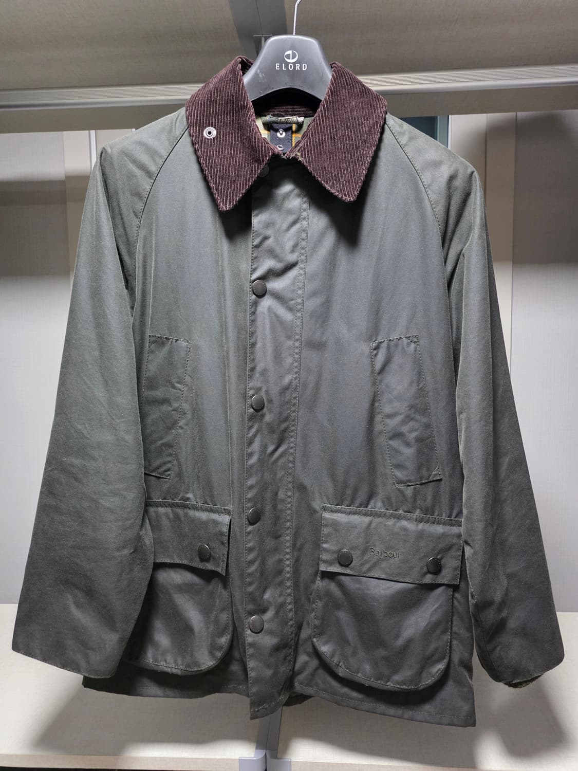 바버 비데일 세이지 왁스자켓 36사이즈 상품이미지1