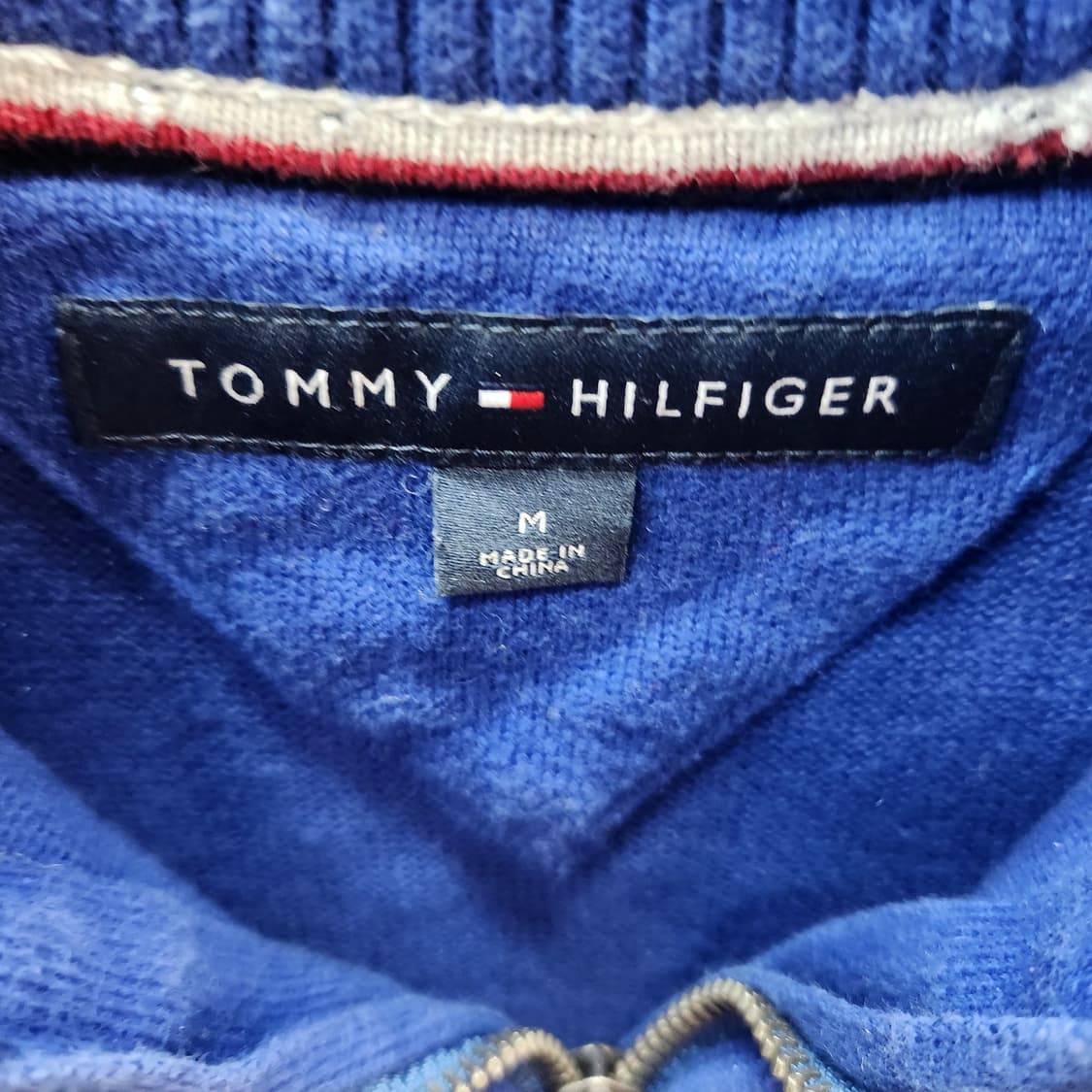 타미힐피거 로고 코튼 반집업 니트 M(M) 남여공용 상품이미지5