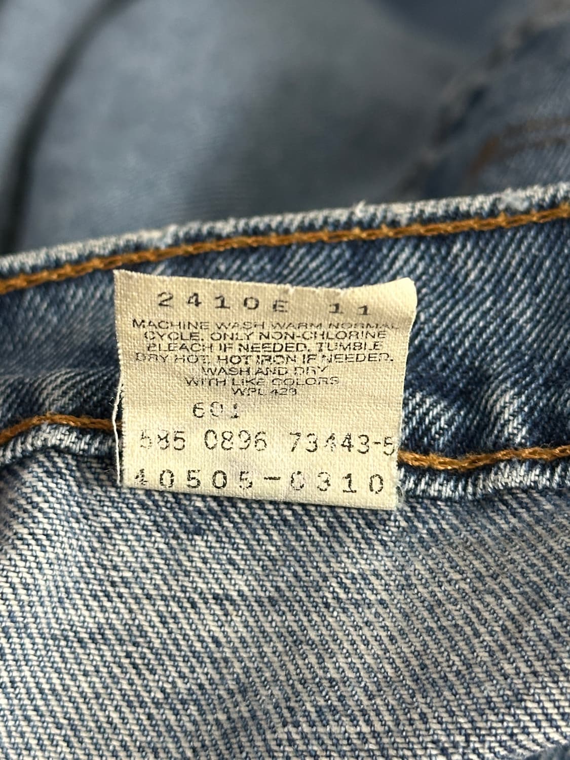 90s 리바이스 505 오렌지탭 (made in usa) 34/36 상품이미지6